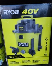 RYOBI 40V 10 Gal Cordless Wet/Dry Vacuum (Tool Only), Brand New!! Green - £112.64 GBP