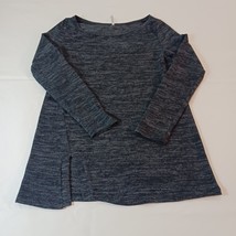 S Twelve Round Neck Women&#39;s Gray Dress Top Long Sleeve Measured Chest Si... - $11.08