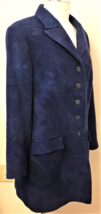 Givenchy Women&#39;s Coat Sz-14 Navy Blue Made in Germany - £71.92 GBP