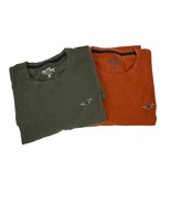 Hollister Must-Have Men&#39;s T-Shirts Bundle of 2 Size L - $370.83 MXN