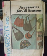 McCall&#39;s 4613 Misses Bags &amp; Belts Pattern - One Size - £8.20 GBP