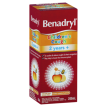 Benadryl Children&#39;s Cough 2 Years + in a 200mL Honey Lemon Flavour - $83.03