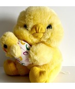 Avon Vintage Easter Chick With Hatchling Egg Plush Stuffed Animal 9&quot; Dol... - $34.17 CAD