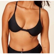 NEW Andie Womens S Sicily Bikini Top Black Underwire Sexy Swim  - $26.99