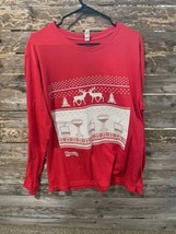 Kahlua Holiday Christmas Red Sweater Shirt Mens SZ  XL - $21.78