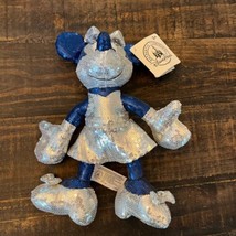 Disneyland Diamond Celebration 60th Anniversary Sequined Minnie Mouse Plush Doll - £27.97 GBP