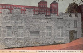 Amsterdam Ny New York~S Sanfords &amp; Sons Carpet Mill In 1875~POSTCARD - £9.09 GBP