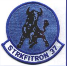 4&quot; NAVY VFA-37 SQUADRON RAGIN BULLS MILITARY EMBROIDERED PATCH - £31.49 GBP