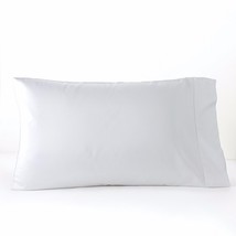 Sferra Matteo White King Pillowcases Solid 100% Cotton Sateen 310TC Italy NEW - £69.01 GBP