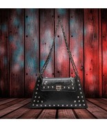 Vintage Black Rivet Shoulder Bag – Faux Leather Armpit Purse for Women - $25.99