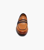 Stacy Adams Winstead Moc Toe Saddle Slip On Summer Shoes Natural 25704-280 image 6