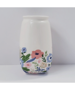 Multicolor Contemporary Glazed Floral 5.75&quot; Ceramic Vase (As Is) - £12.00 GBP