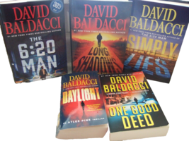 Lot Of 5 David Baldacci Novels Great Assortment Mixed Series - £17.58 GBP