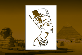 Egyptian Queen Nefertiti Reusable Stencil (Many Sizes) - £7.59 GBP+