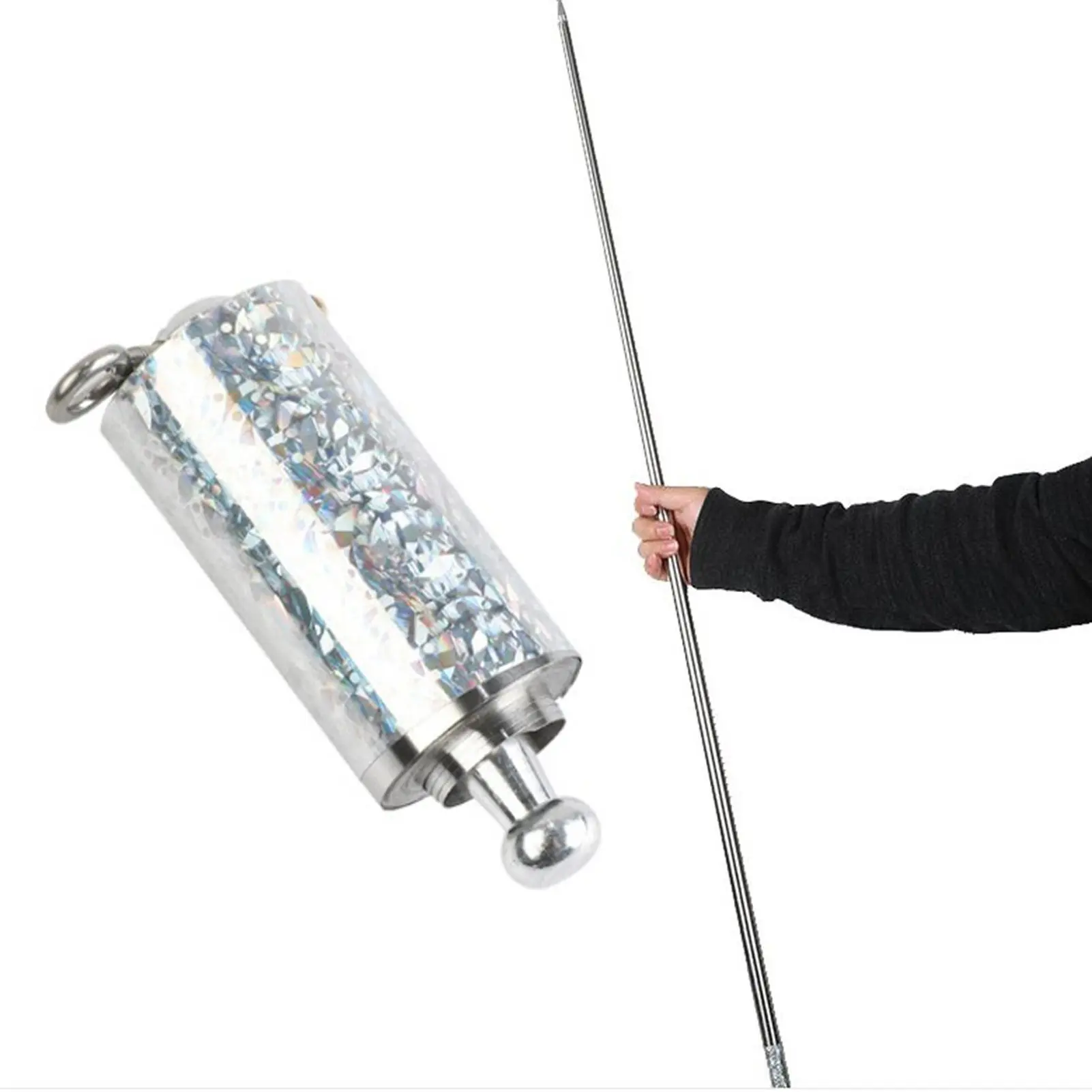 3.6ft/110cm Silver Steel Appearing Cane Pocket Magician Staff Magic Stag... - £11.23 GBP