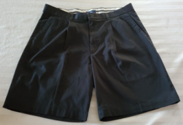 NWT Dockers Golf Black Shorts Mens Size 36 Relaxed Fit  cotton Pleated F... - $21.77