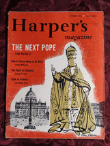 Harper&#39;s October 1956 Louis Auchincloss Luigi Barzini + - $10.80