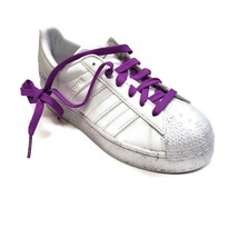 Adidas Originals Superstar Bold Lifestyle Sneakers Size 5.5 FY0129 White Purple - £47.35 GBP