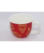 Starbucks 2015 Christmas Coffee Mug 14 oz. Red Gold Ornaments Xmas - $13.71