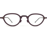 Vintage La Eyeworks Brille Rahmen SAGE 345M Mattschwarz Lila 43-25-140 - £51.71 GBP