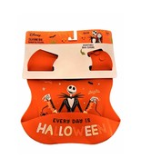 New The Nightmare Before Christmas Silicone Feeding Bib Orange Jack Skel... - $234.73 MXN