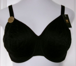 Wacoal Inside job side support Underwire bra size 34H Style 855345 Black - $30.64