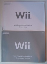 Nintendo Wii Operations Manuals System Setup &amp; Channels and Settings Books Only - £6.01 GBP