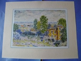 Vintage Ussr Soviet Latvia Landscape Painting Reproduc. Paper Plate Signed - £9.69 GBP