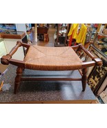 Tell City Chair Company Maple Woven Midcentury Footstool 24&quot; x 14&quot; x 12&quot; - €171,15 EUR