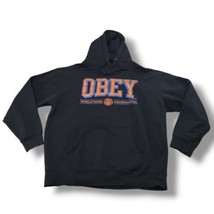 Obey Sweatshirt Size Large Obey Worldwide Propaganda Hoodie Graphic Print Hoodie - £36.99 GBP