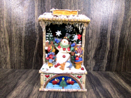 Vintage Animated Music Box Plays Frosty The Snowman Collectible See Video - £47.46 GBP