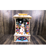 Vintage Animated Music Box Plays Frosty The Snowman Collectible See Video - £44.39 GBP