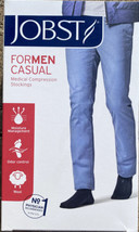 Jobst For Men Casual Medical Compression Socks 20-30 mmHg Knee High Khaki 113126 - £31.32 GBP