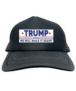 TRUMP WE WILL BUILD IT MAGA 2024 FUNNY Trucker Hat Cap Foam Mesh Basebal... - $15.83