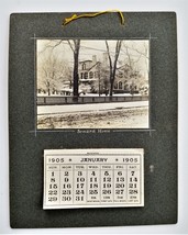 1905 Antique Calendar Auburn Ny Seward Home Or House Photograph Warner Gardiner - £71.18 GBP
