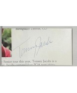 Tommy Jacobs Signed Program Page JSA - £14.89 GBP