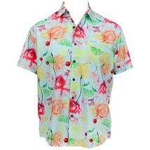 Natty Seltzer Natural Light Aloha Beaches Tropical Bros Hawaiian Shirt Green - £43.76 GBP