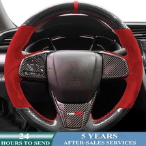 Steering Wheel Cover For Honda Civic 10 2016-2021 CR-V CRV 2017-2021 Cla... - $38.86+