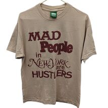 Mighty Healthy Mens Mad People In New York Are Hustlers Graphic Beige T ... - $199.99