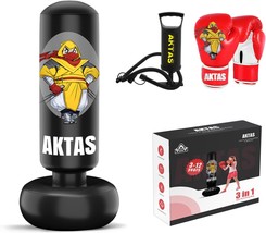 Ninja Kids Punching Bag Inflatable Boxing Bag Toy for Kids Age 6 10 Best... - $58.22
