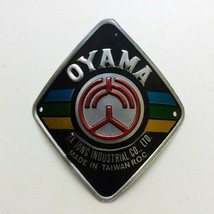Original OYAMA Blue green yellow stripe Emblem Head Badge NOS - $25.00