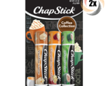 2x Packs ChapStick Coffee Collection Lip Balm | 3 Assorted Flavors | .15oz - £9.53 GBP