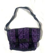 DIESEL Spell out Cross body Bag Messenger Bag Nylon Purple Black Logo Y2... - £71.05 GBP