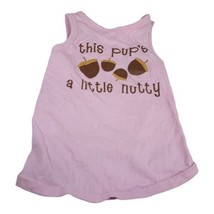 This pups a little Nutty Pet Dog Shirt Pink Clothes Puppy Small Medium Tank Top - £7.45 GBP