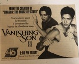 Vanishing Son II Tv Guide Print Ad TPA17 - $5.93