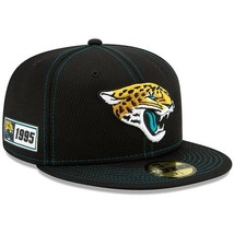 Jacksonville Jaguars New Era 59FIFTY Historic Sideline Hat Cap Fitted 7 1/8&quot; - £25.24 GBP