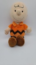 Peanuts Charlie Brown Kohls Cares 12&#39;&#39; Plush Doll Stuffed Animal Toy Orange - £16.49 GBP