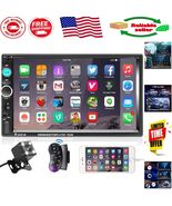 HD Touchscreen Double Din Radio with Bluetooth and Steering Wheel Control - $1,216.52 MXN