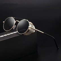 MUSELIFE Retro Round Metal Sunglasses Steampunk Men Women Brand Designer Glasses - £13.14 GBP