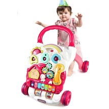 Sit To Stand Learning Walker, 2-In-1 Baby Walker For Girls And Boys, Multi-Funct - £58.83 GBP